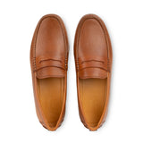 Carolina Drift Loafer in Cognac — top view with leather insole — product view 2 of 9